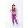 Східний танцювальний костюм шифоновий дитячий красивий для дівчинки бузкового кольору